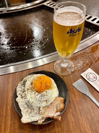 Appetiser of pork and egg. Hard to go wrong with that combo.