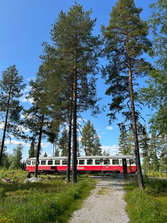 Our InlandsBanan train stopped for lunch