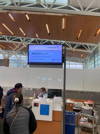 Priority check in to do document checks. 