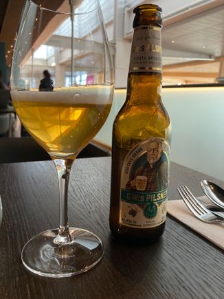 Complimentary beer