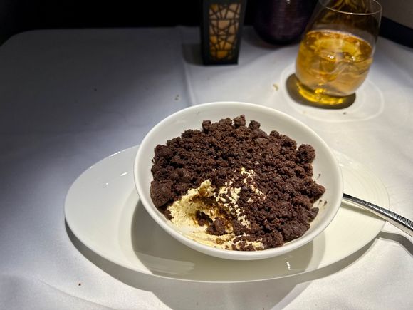 Inside of the tiramisu, def kind of a dessert slop bowl, albeit a delicious slop bowl!