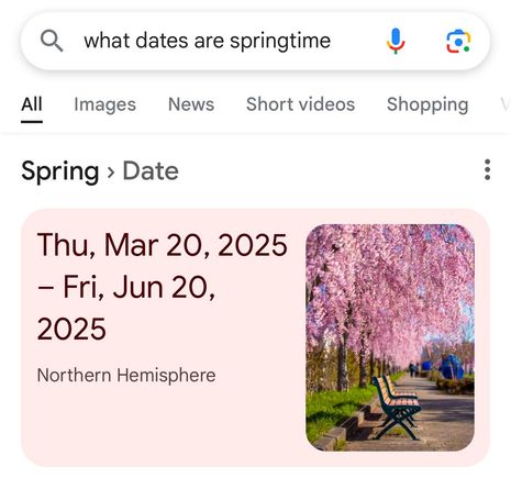 When is spring?