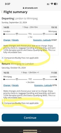 I tried to use my WCP to book a LHR to YWG and return. It keeps coming up not applicable. Did something change recently or IT glitch?

