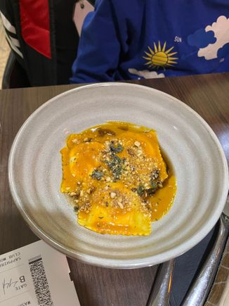 Pumpkin ravioli 