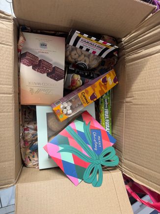 Box of snacks- I have mainly posted these down my boss as he had the crankies today 
