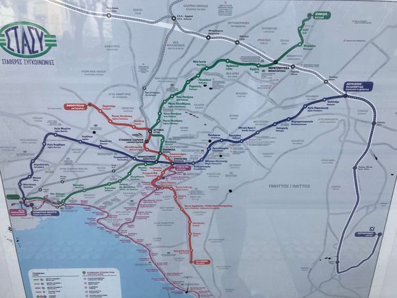 A map showing you the greater network of tram + metro