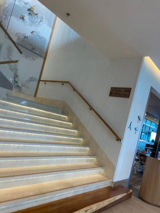 Stairs in lobby