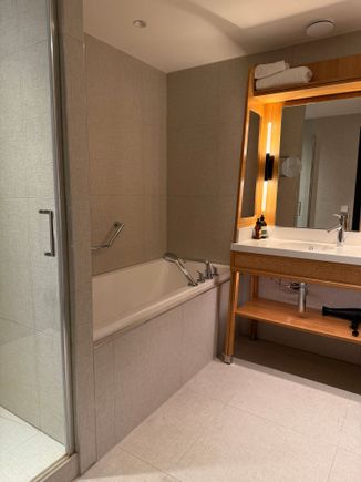 Large bathroom in the suite