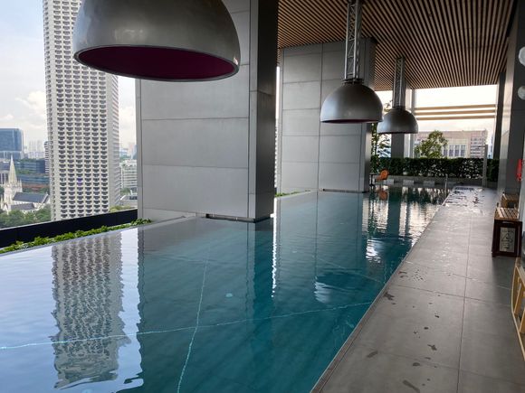 18th floor pool, bigger than it looks.