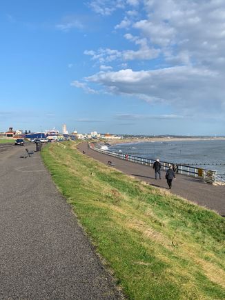 The wind is still strong, but not as strong as that in Orkney though!