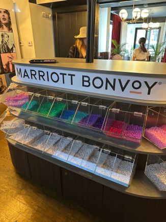 (Friendship Bracelet making station for the Swifties)