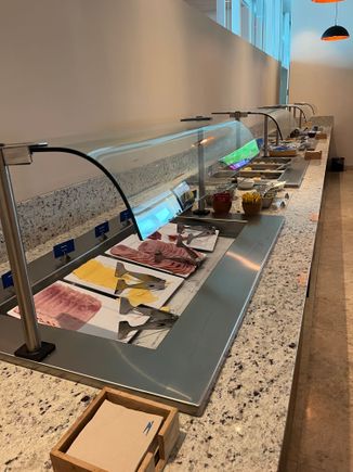 Buenos Aires Skyteam lounge buffet