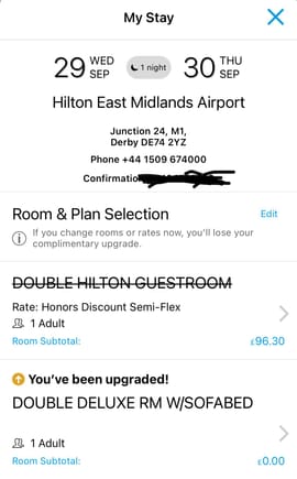 When one clicks on the tile itself, this expanded info on the stay upgrade comes up (in the past it only showed the updated info so you had to check more closely.)