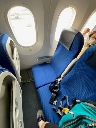 Legroom was...a bit tight.