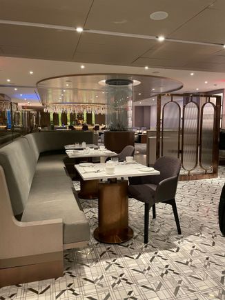 Empty champagne bar