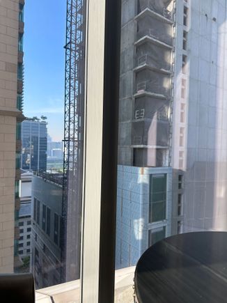 View at breakfast, not what it used to be.  