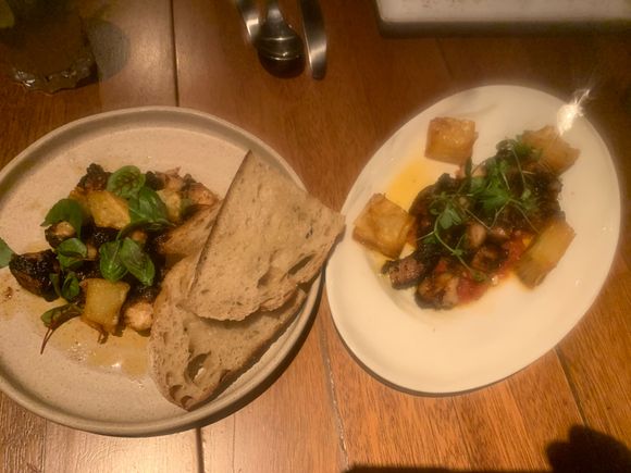 Octopus 2 ways. 98k on left, 148k on right