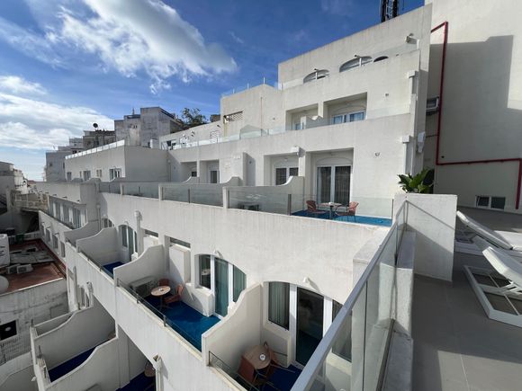 Our balcony is the furthest from the pool