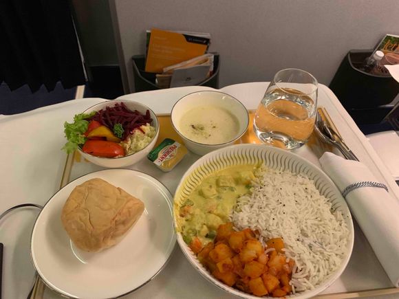 Dinner on Jet Airways