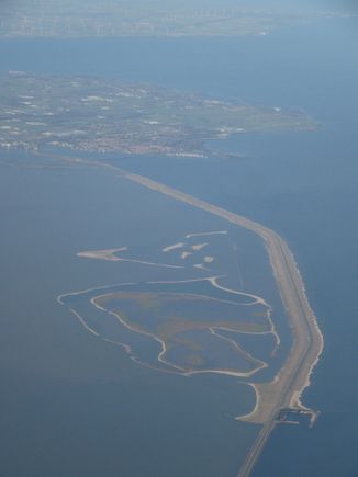 Houtribdijk & Het Trintelzand. Enkhuizen in the background.