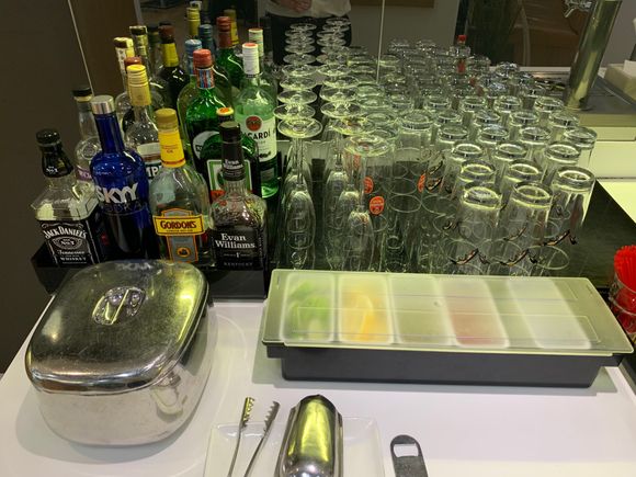 Not an amazing liquor selection but saw couple college students just chugging these down like there was no tomorrow... Youth.... its beautiful 