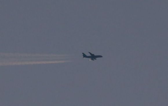 KE910 CDG-ICN HL7614, FL350 flying low in the North 