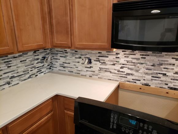 new backsplash (without the grout)
