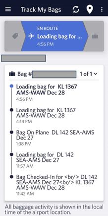 "Loading Bag" inspires less confidence than "Bag on Plane"