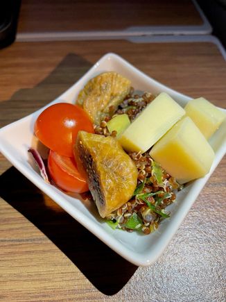 Some nibbles from the mid galley in between meal services