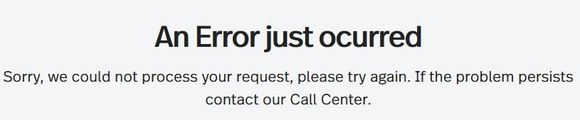 Error -  Over a month and still not fixed