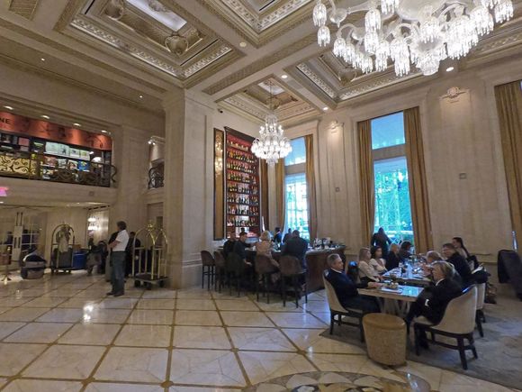 Champagne bar in main lobby