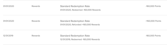 Marriott redemption, refund, and rebooking