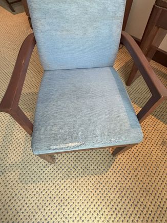 Wornout, filthy chair