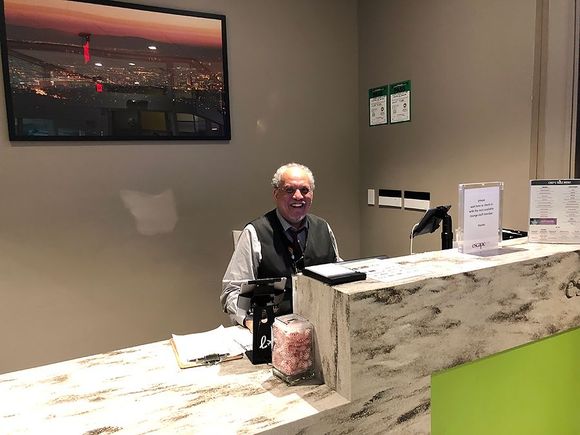 The wonderfully charming and efficient Ramos welcomes me.
