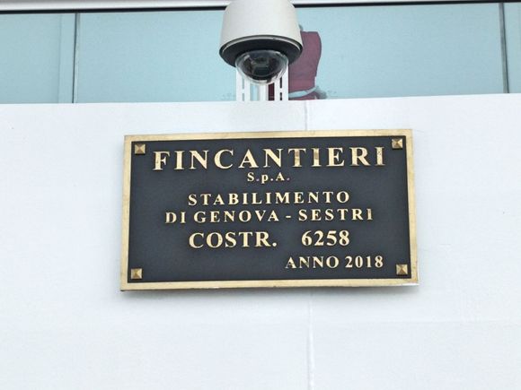 Fincantieri is the name of the shipyard