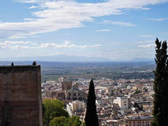 View from one of the watchtowers over Granada.