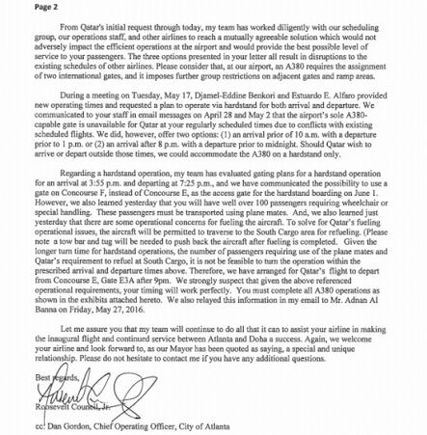 Atlanta Airport Letter 2