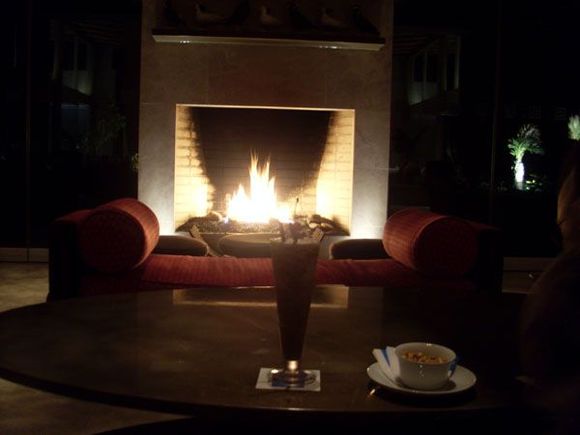 Bar fireplace