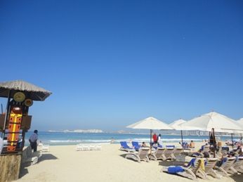beach at Hilton resort