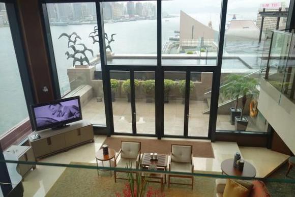 Living Room with Terrace Pool