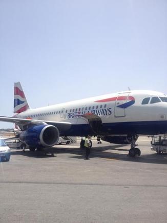 BA A319 at Malta. We had just landed from LGW.
June 2014