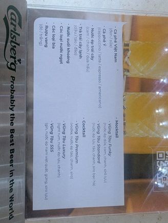 Welcome Drink Menu ( ok wrong thread - will post there as well )