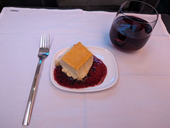 Flan wasn't bad.  