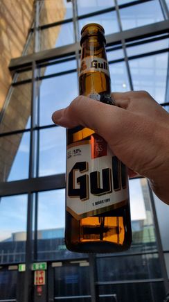 Mission accomplished: northernmost beer I'll ever drink barring a return to Iceland that involves exiting the airport or an Alaska trip that goes all the way up to Fairbanks.