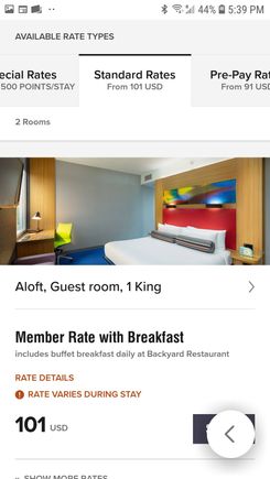 Standard Rates, breakfast included!