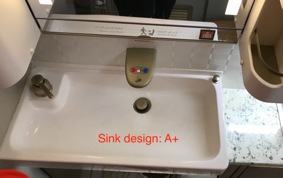 New 777 toilet design