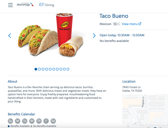 Why participate in the program when you don't offer any benefits? Has anyone hit up Taco Bueno and received LP? 