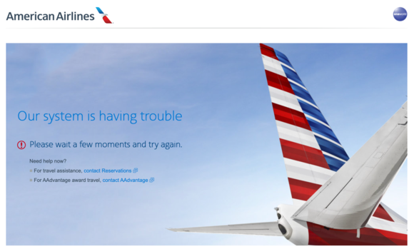 AA logon down