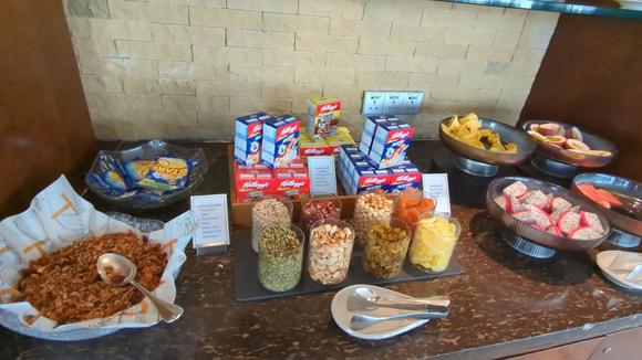 cereals, nuts, fresh tropical fruits
