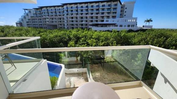 View at the back of the hotel facing the jungle